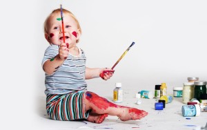 baby painting